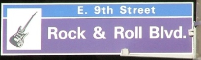 Rock & Roll Blvd Street Sign