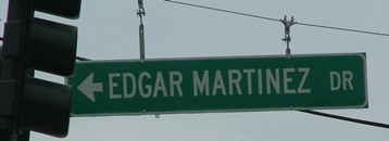 Edgar Martinez Dr street sign