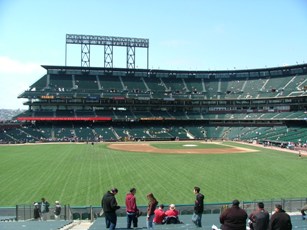 View of park from outfield.