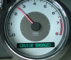 cruise engaged on odometer