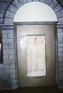 Door to Elevator inside Arch